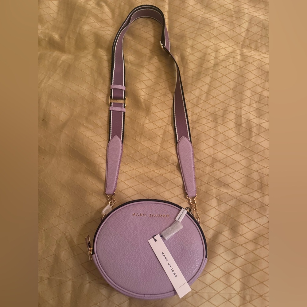 Marc Jacobs Purple Crossbody Bag with Structured Design